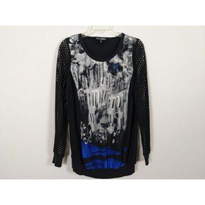 Picadilly eyelet long sleeves art design size M‎